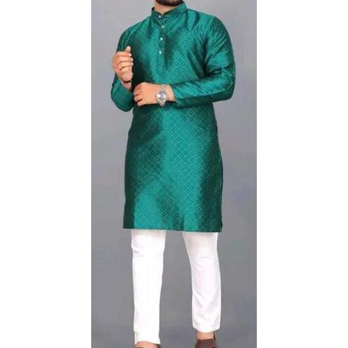 Kurta for Men Jacquard Blue