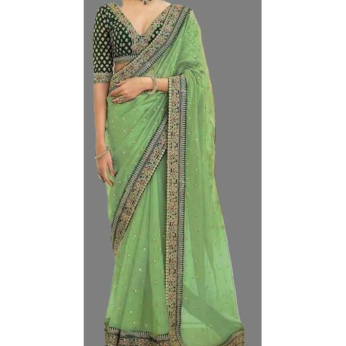 Artificial Silk Saree Green