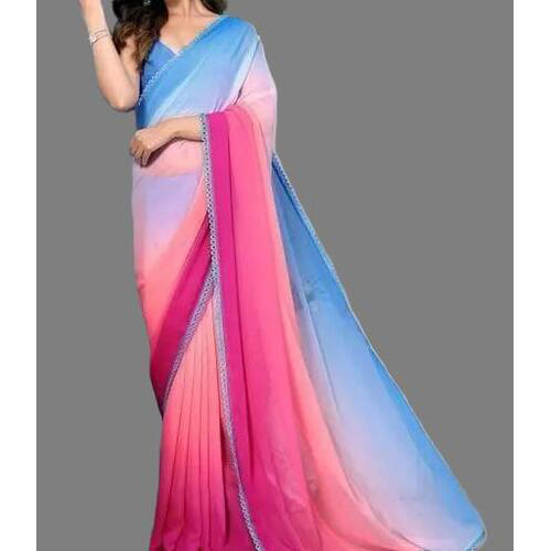 Georgette Saree Multi-colour