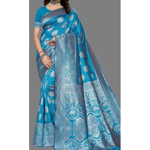 Zari Woven Banarasi Silk Saree With Blouse Piece