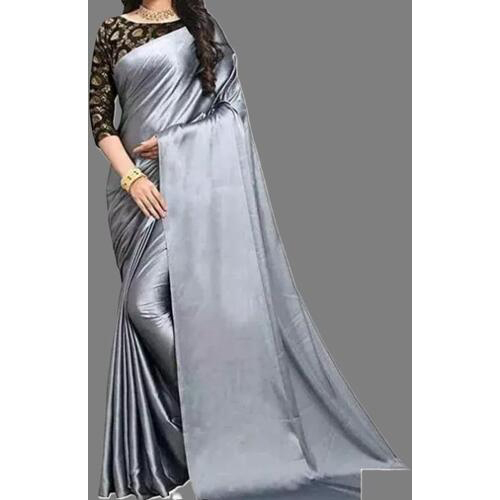 Grey saree with Blouse