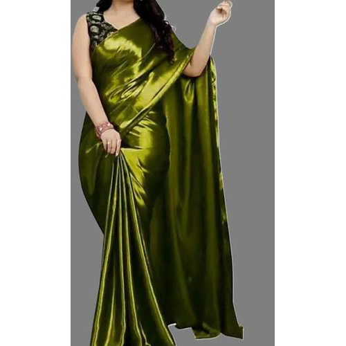 Green saree with Blouse