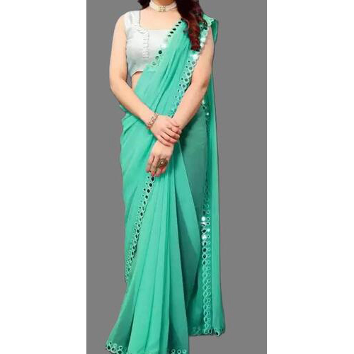 GEORGETTE CUT WORK SAREE