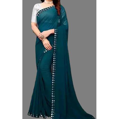 GEORGETTE CUT WORK SAREE