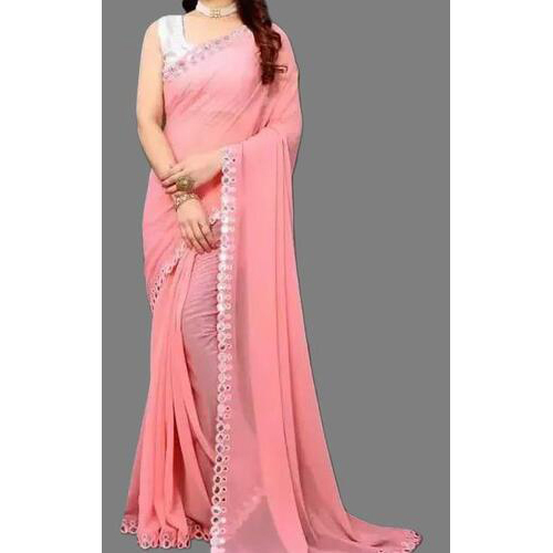 GEORGETTE CUT WORK SAREE