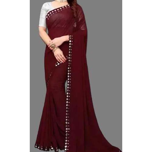 GEORGETTE CUT WORK SAREE