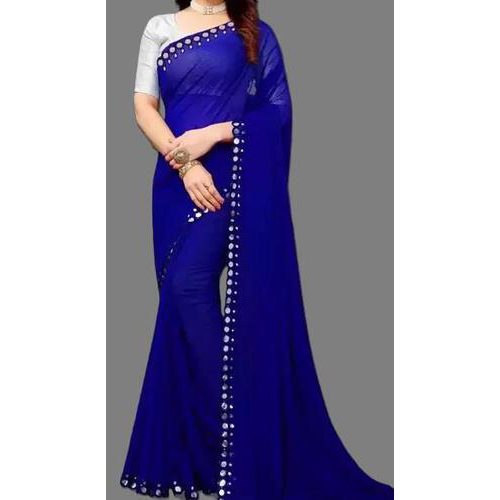 GEORGETTE CUT WORK SAREE