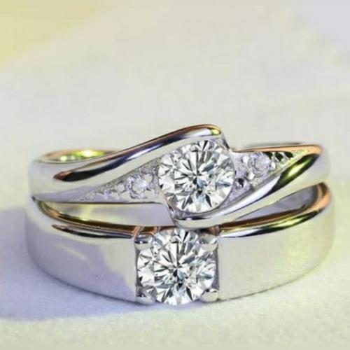 Premium Couple Ring Set With Gift Box