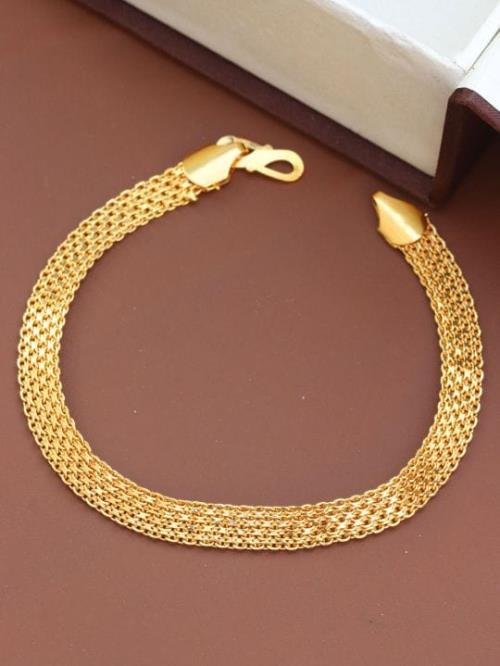 Men's Golden Chain Bracelet