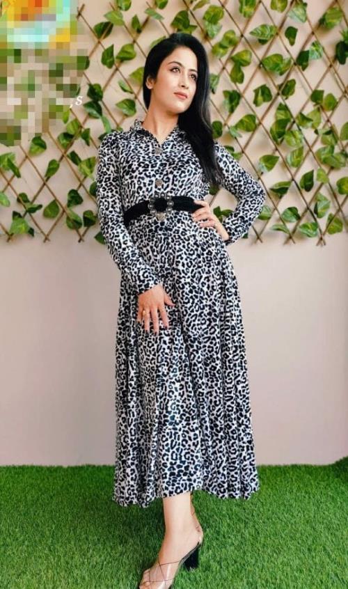  Full Flaired Velvet Western Gown  .