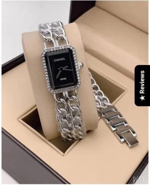 Elegant Women's Luxury Watch -CHANEL-Inspired Design, Timeless Fashion Wristwatch .