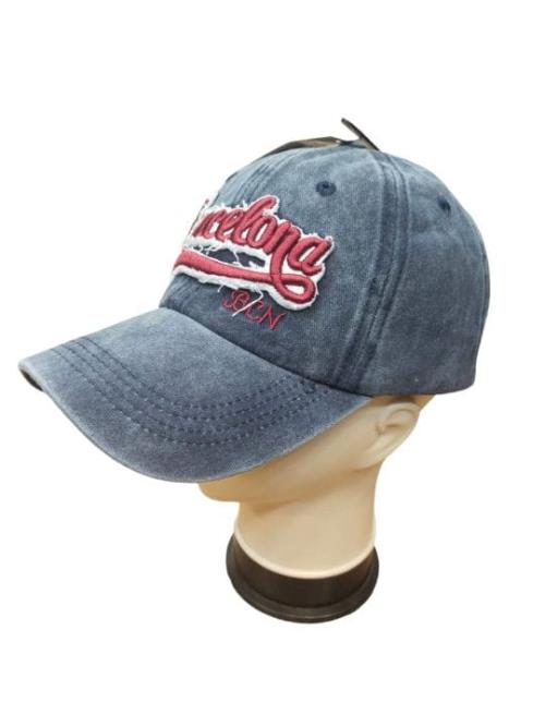 Denim Stylish Cotton Embroidered Adjustable Lock Baseball Cap .