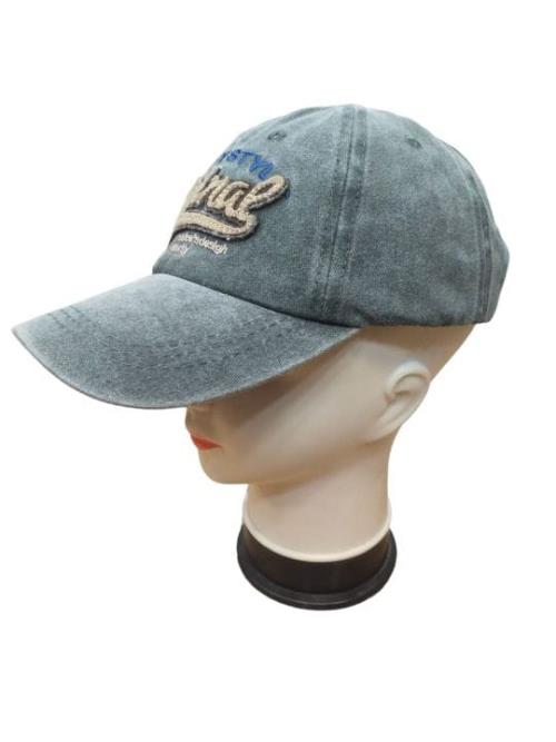 Denim Stylish Cotton Embroidered Adjustable Lock Baseball Cap .