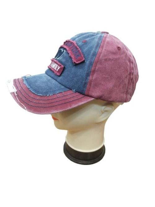 Denim Stylish Cotton Embroidered Adjustable Lock Baseball Cap .