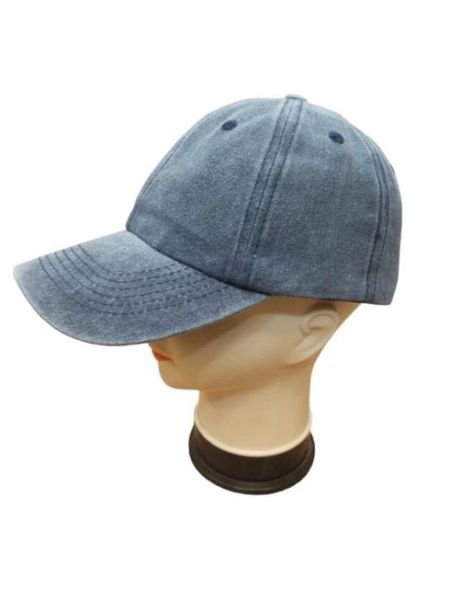 Denim Stylish Cotton Embroidered Adjustable Lock Baseball Cap .