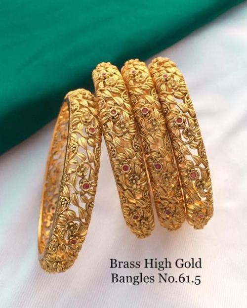 Brass High Gold Bangels.