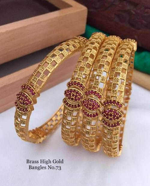 Brass High Gold Bangels.