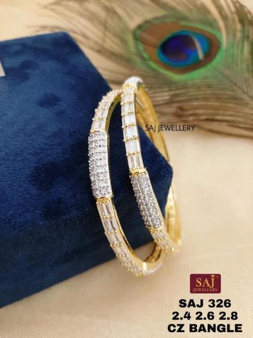  American Diamond Bangels Set.