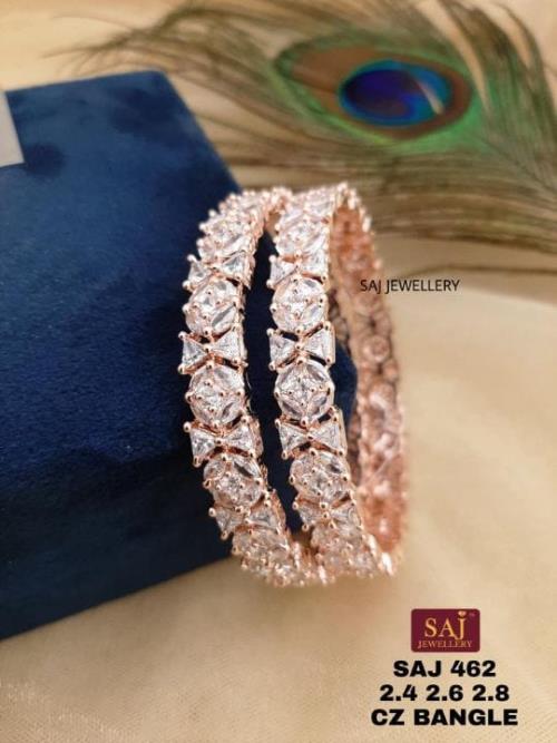 American Diamond Bangels Set.