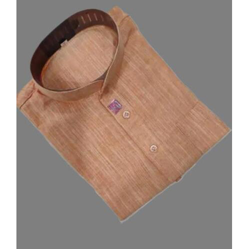 Khadi cotton kurta pajama set for men Dark Mud