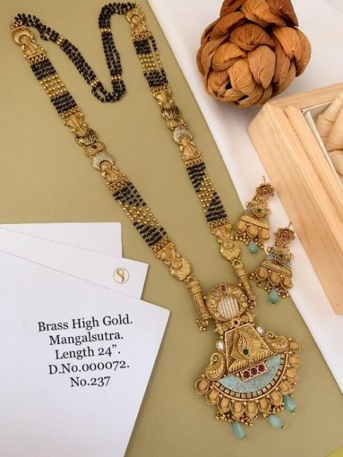 Brass High Gold Mangalsutra .