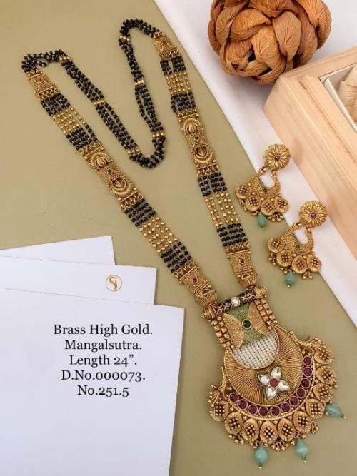Brass High Gold Mangalsutra .