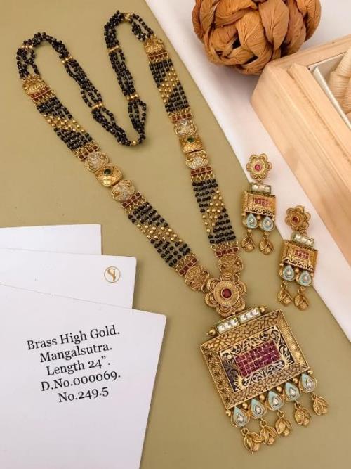 Brass High Gold Mangalsutra .