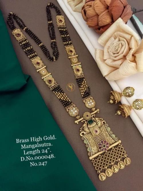 Brass High Gold Mangalsutra .
