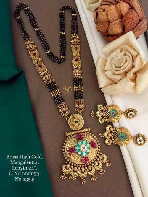 Brass High Gold Mangalsutra .