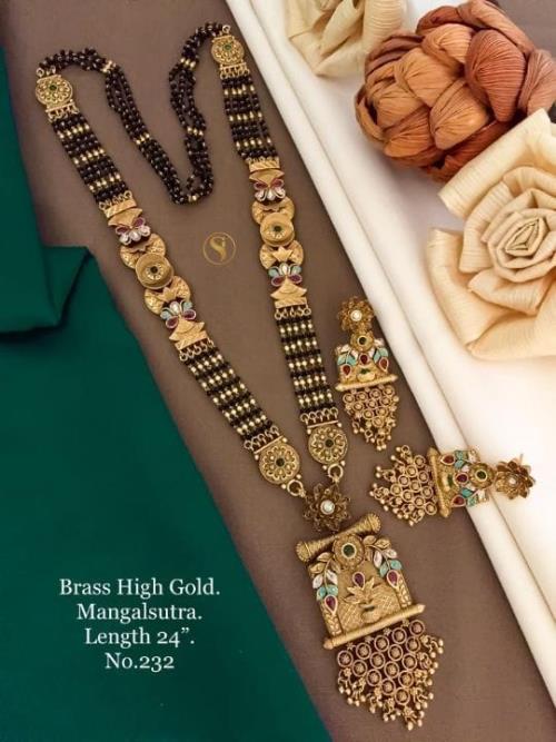 Brass High Gold Mangalsutra .