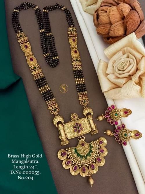 Brass High Gold Mangalsutra .