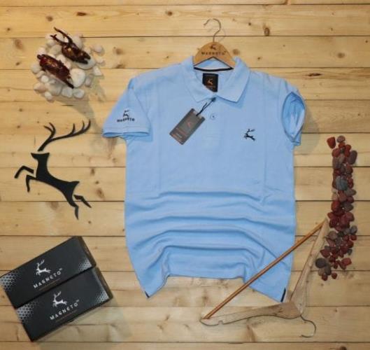  Inspired Men's  Polo T - Shirt With Netfoldings Used For Both Sleeve And Front Panel