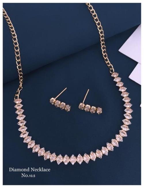 Premium Quality Diamond Neckless Set.