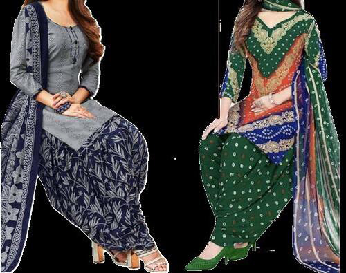 Unstitched Salwar Suit Material (Combo Of 2)