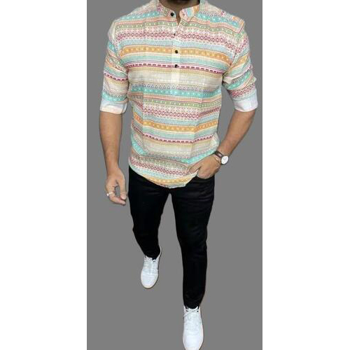 SHORT CASUAL KURTA SHIRT MULTICOLOR