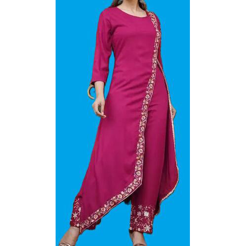 Pink Embroidered Kurta set