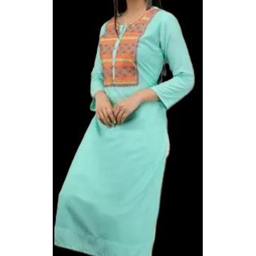 Embroidered Long Kurti With Palazzos