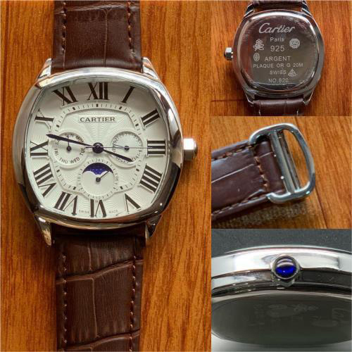 Cartier Super Slim Diastar Square Watch for Men