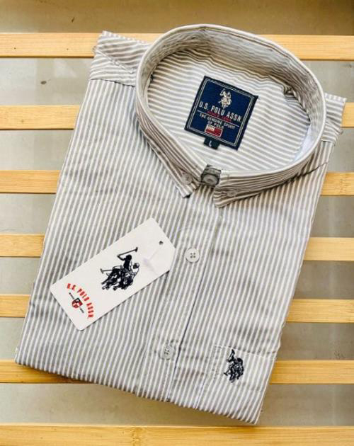 US Polo Men's Regular Fit Check Shirt