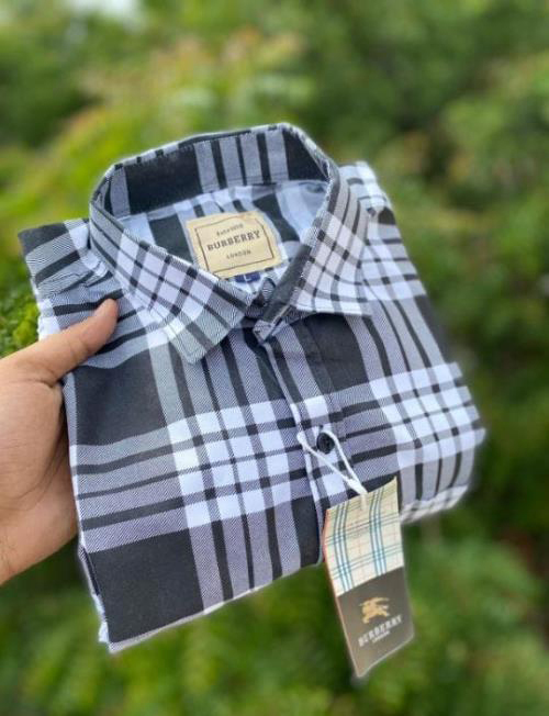 BURBERRY Men's Full Sleeves Check Shirt