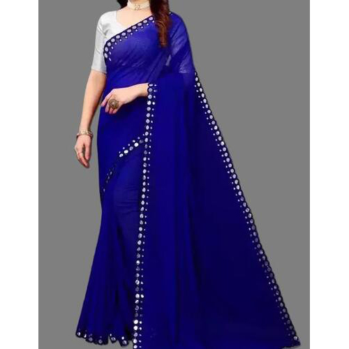 Georgette Saree Blue