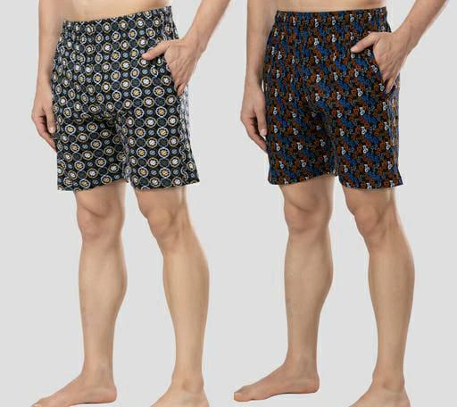 Bermuda Cotton Shorts ( Pack Of 2 )