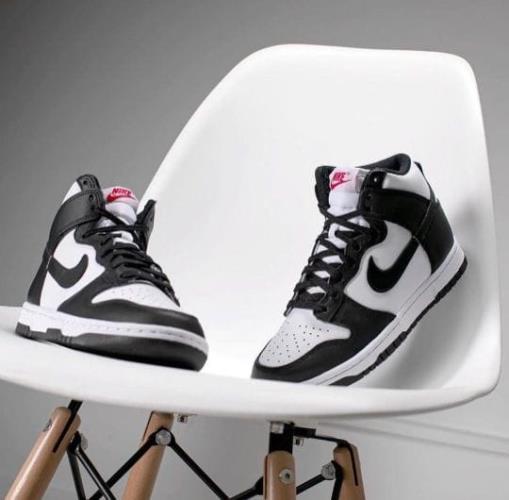 Nike inspired SB Dunk Low Reverse Panda - Premium Top Leather Quality, Stylish Black & White Skate S