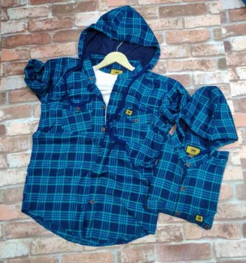 Checked Shirt with Hood.
