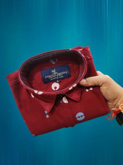100% Premium Quality Pure Cotton Shirt For Men.
