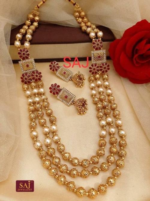  Premium Quality Golden Jewellery Set 