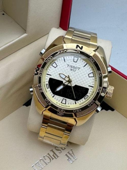 inspired by Tissot inspired Men's Digital + Analog Watch – Premium Swiss Quartz, Stylish & Versatile