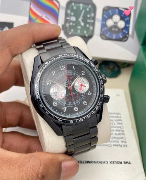 Omega Inspired Men's Watch - 7AA Quality, Original Model, Metal Belt, Chronograph, Date Indicator, 1