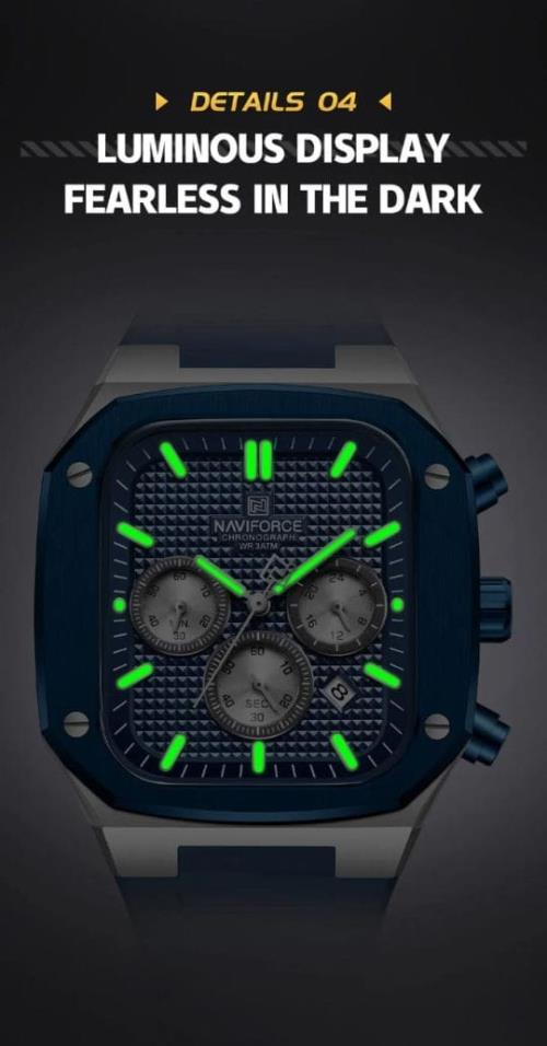  NAVIFORCE Inspired Men's Watch – 10A Quality | Japan Movement | Fully Functional Chronograph | With