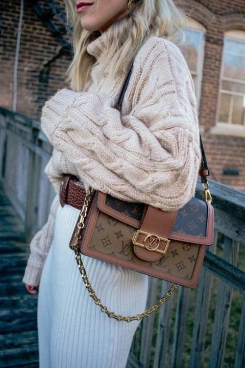  Inspired by Louis Vuitton Dauphine Monogram Reverse MM – Premium Quality Handbag | Next to Original